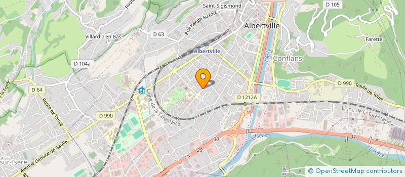 localisation de l'entreprise MONSIEUR ZAKARIA RIGHI  ALBERTVILLE