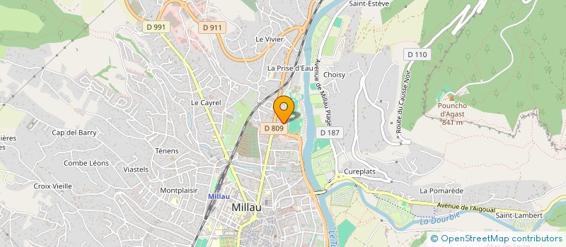 localisation de l'entreprise MONSIEUR ZAKARIA SAIN  MILLAU