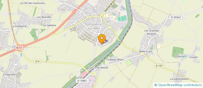 localisation de l'entreprise MONSIEUR ZAKARIA WARDI  DOMPIERRE-SUR-MER