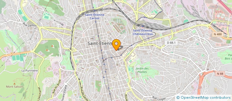 localisation de l'entreprise MONSIEUR ZAKARIA YALAOUI  SAINT-ETIENNE