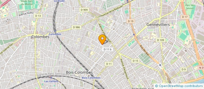 localisation de l'entreprise MONSIEUR ZAKARIA ZETCHI  BOIS-COLOMBES