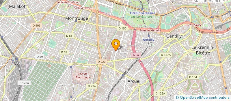 localisation de l'entreprise MONSIEUR ZAKARIAE MOUHIB  ARCUEIL