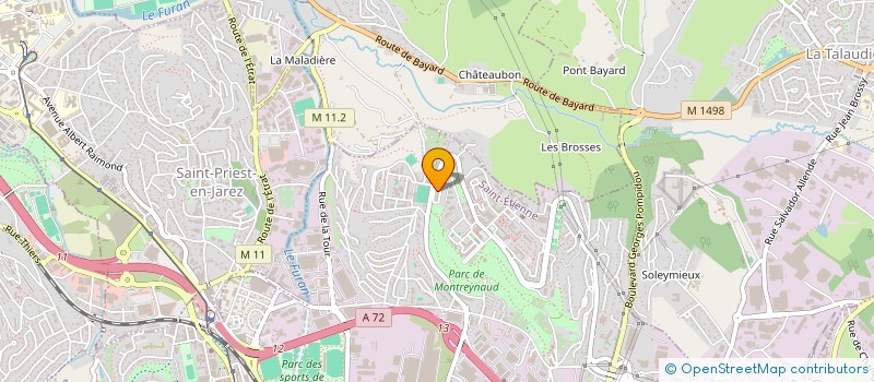 localisation de l'entreprise MONSIEUR ZAKARIYA ANZAGH  SAINT-ETIENNE