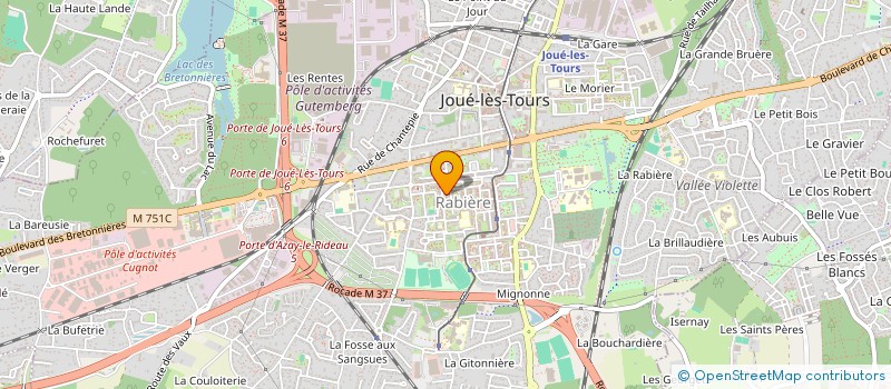 localisation de l'entreprise MONSIEUR ZAKARIYA BOUNADJA  JOUE-LES-TOURS