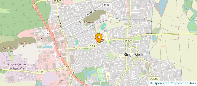 localisation de l'entreprise MONSIEUR ZAKARIYA DOUAIRI  KINGERSHEIM