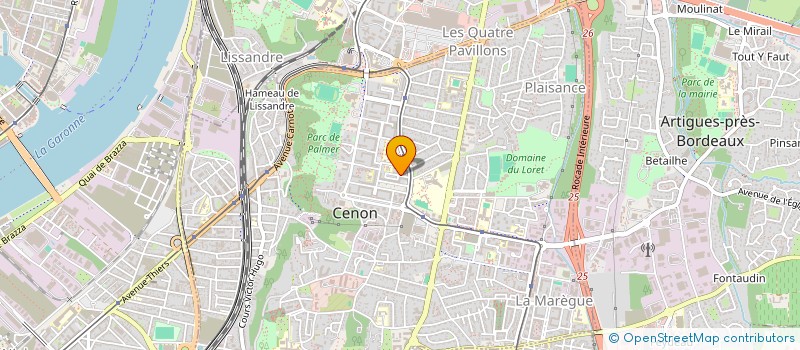 localisation de l'entreprise MONSIEUR ZAKARYA AHBARI  CENON