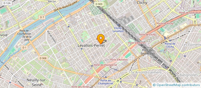 localisation de l'entreprise MONSIEUR ZAKARYA BENCHIA  LEVALLOIS-PERRET