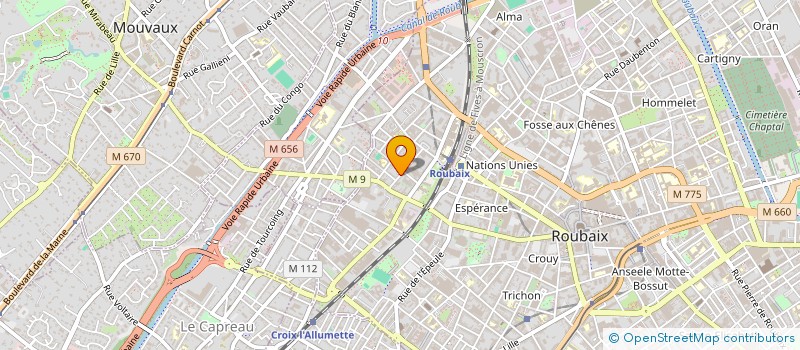 localisation de l'entreprise MONSIEUR ZAKARYA DEHAMNIA  ROUBAIX