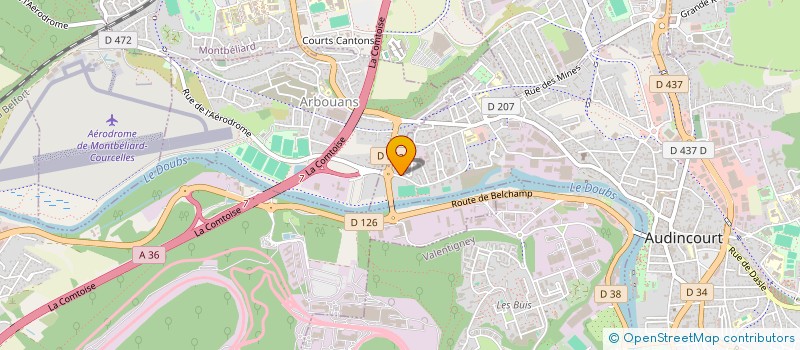 localisation de l'entreprise MONSIEUR ZAKARYA OUTAHMOUCHT  AUDINCOURT