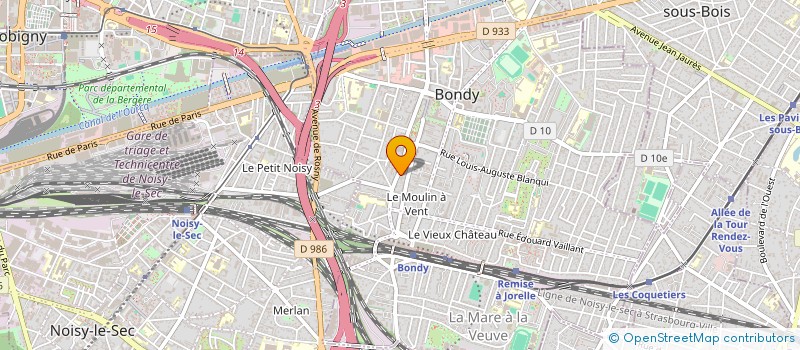 localisation de l'entreprise MONSIEUR ZAKARYA TEGGAR  BONDY