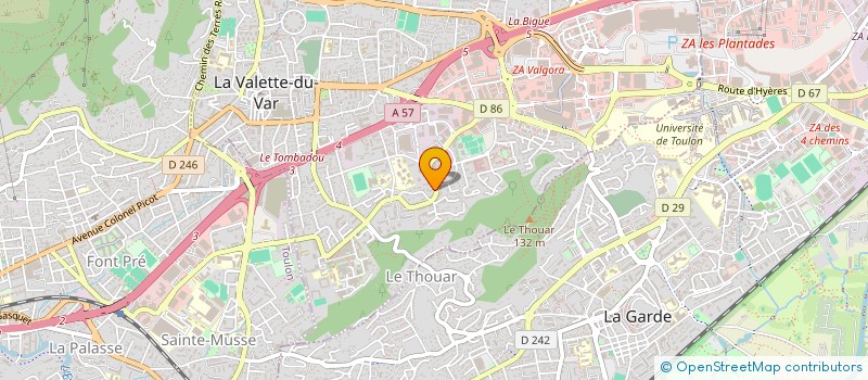localisation de l'entreprise MONSIEUR ZAKI BENARAB à LA VALETTE-DU-VAR