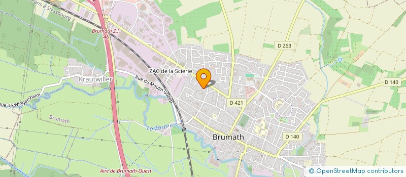 localisation de l'entreprise MONSIEUR ZAKI BENNABI  BRUMATH