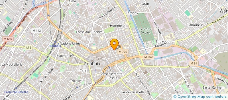 localisation de l'entreprise MONSIEUR ZAKI IBRAHIM  ROUBAIX