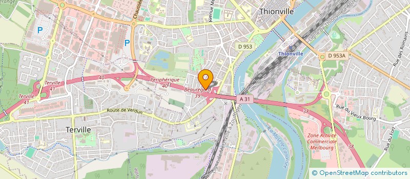 localisation de l'entreprise MONSIEUR ZAKIULLAH ARAB  THIONVILLE