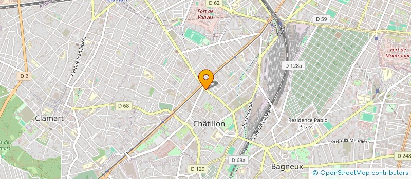 localisation de l'entreprise MONSIEUR ZALAN KALMAN  CHATILLON