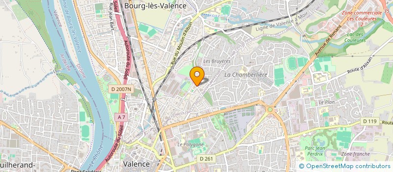 localisation de l'entreprise MONSIEUR ZAMARAI NAWABI  BOURG-LES-VALENCE