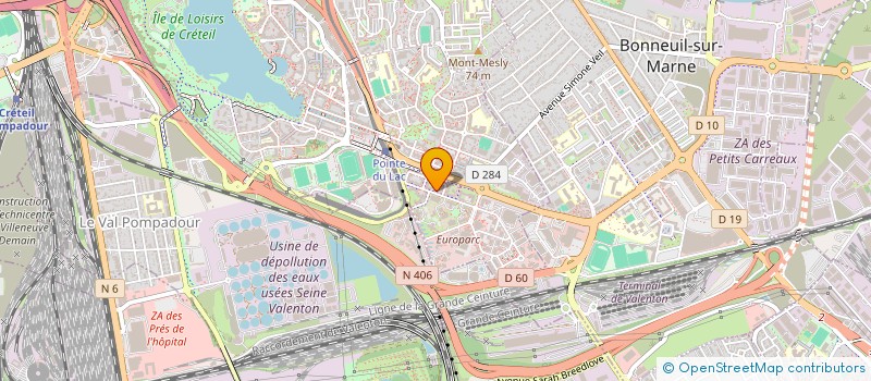 localisation de l'entreprise MONSIEUR ZANA OUATTARA  CRETEIL