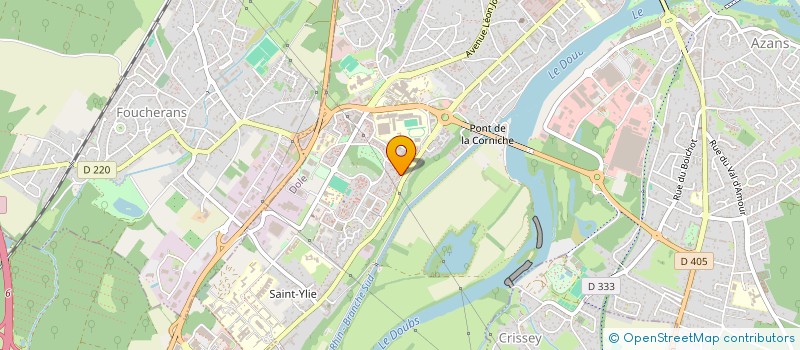 localisation de l'entreprise MONSIEUR ZAOUR EZERBAEV  DOLE