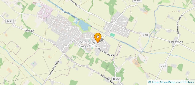 localisation de l'entreprise MONSIEUR ZAYD GHARBAOUI  SAINTE-FOY-D'AIGREFEUILLE