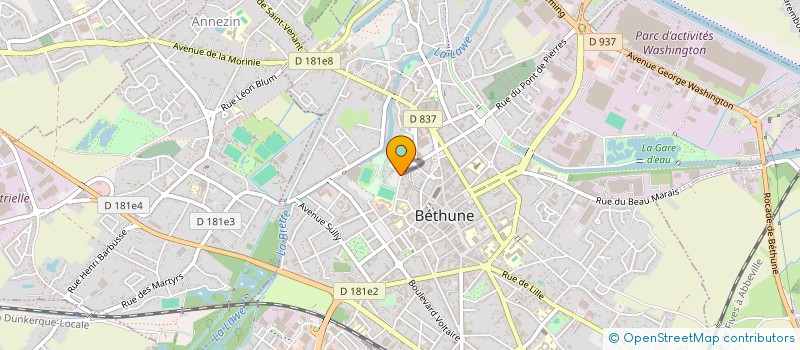 localisation de l'entreprise MONSIEUR ZAYNULLAH HABIBI  BETHUNE