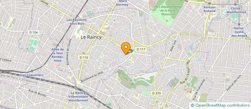 localisation de l'entreprise MONSIEUR ZBIGNIEW GODZIEK  LE RAINCY