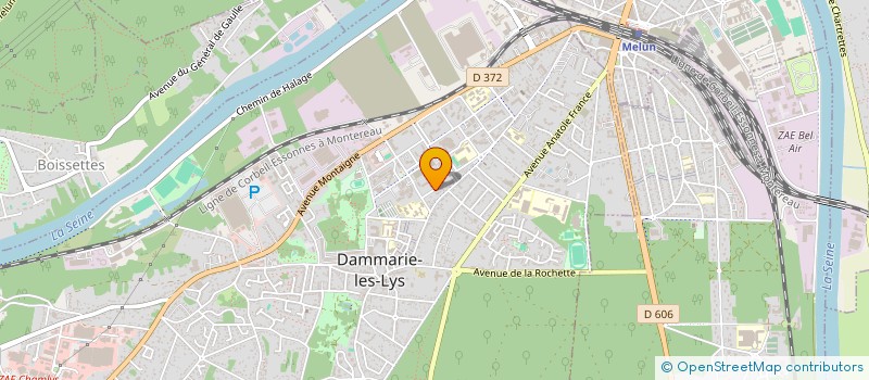 localisation de l'entreprise MONSIEUR ZED GODONOU à DAMMARIE-LES-LYS