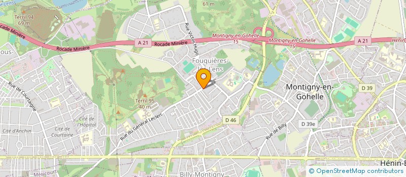 localisation de l'entreprise MONSIEUR ZEHEOUANE HAMMAD  FOUQUIERES-LES-LENS