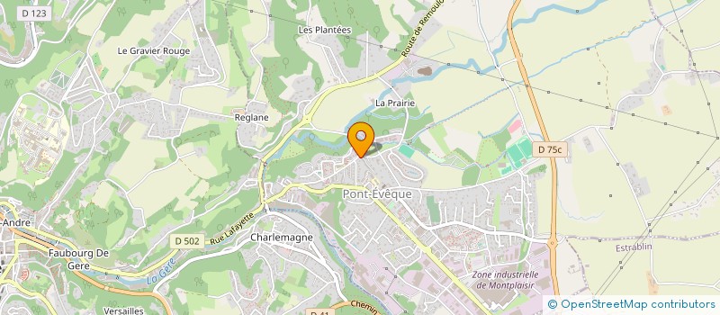 localisation de l'entreprise MONSIEUR ZEKERIYA GUVEN  PONT-EVEQUE