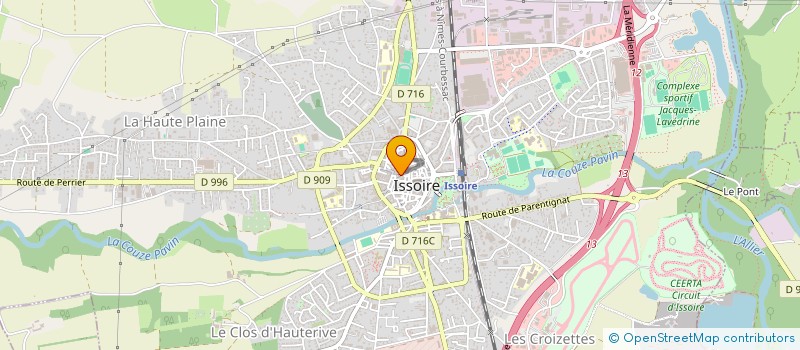 localisation de l'entreprise MONSIEUR ZEKI TAPALOGLU  ISSOIRE