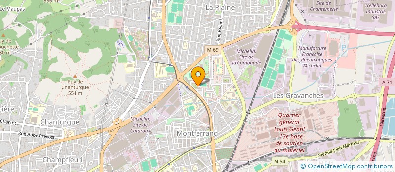 localisation de l'entreprise MONSIEUR ZELIMKHAN BEKAEV  CLERMONT-FERRAND