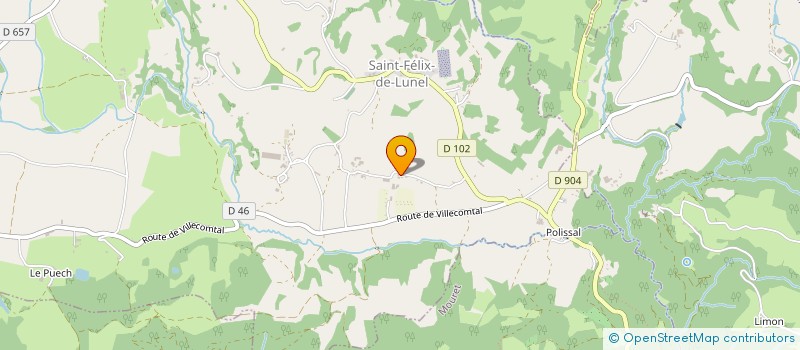 localisation de l'entreprise MONSIEUR ZEPHIRIN QUINTARD  SAINT-FELIX-DE-LUNEL