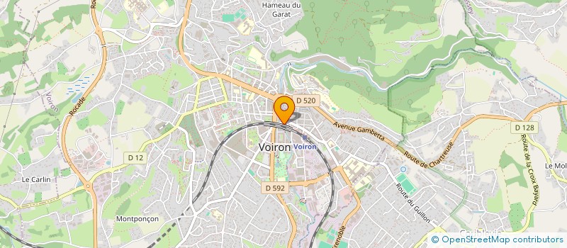 localisation de l'entreprise MONSIEUR ZEPHYR BONNETERRE  VOIRON