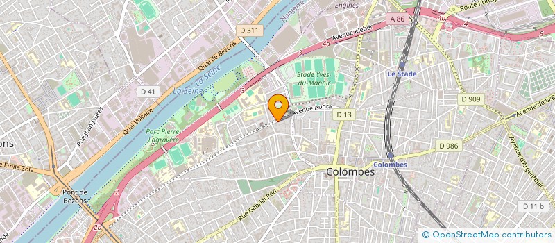 localisation de l'entreprise MONSIEUR ZEZE OULAMA à COLOMBES