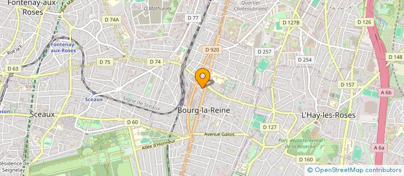 localisation de l'entreprise MONSIEUR ZHAO PENG à BOURG-LA-REINE