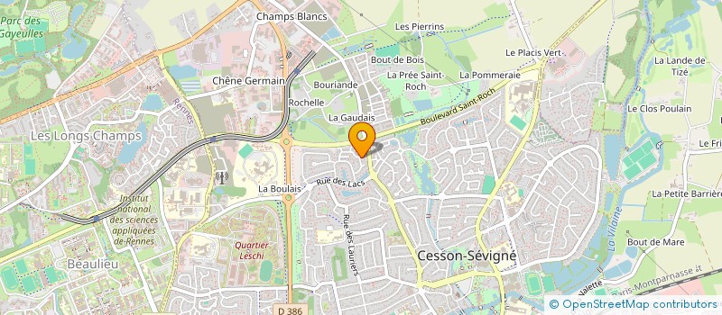 localisation de l'entreprise MONSIEUR ZHE LI  CESSON-SEVIGNE