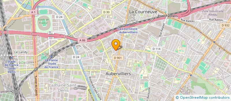 localisation de l'entreprise MONSIEUR ZHIJIAN CHEN  AUBERVILLIERS