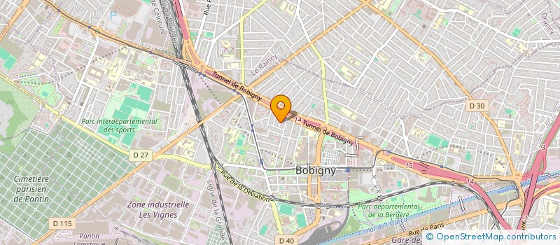 localisation de l'entreprise MONSIEUR ZHINU NZEYIMO  PANTIN