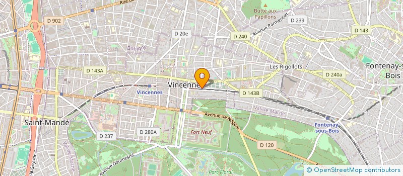 localisation de l'entreprise MONSIEUR ZHIYI HUANG  VINCENNES