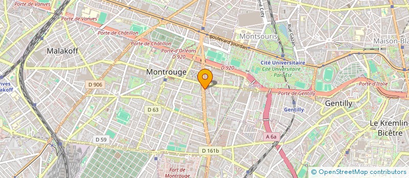 localisation de l'entreprise MONSIEUR ZHONG WU à MONTROUGE