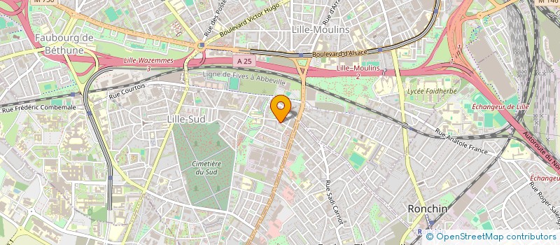 localisation de l'entreprise MONSIEUR ZHONGHE WU à LILLE