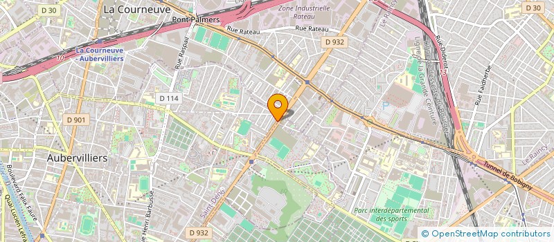 localisation de l'entreprise MONSIEUR ZHONGXIN DAI  AUBERVILLIERS