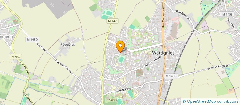 localisation de l'entreprise MONSIEUR ZIAD NACHIT  WATTIGNIES