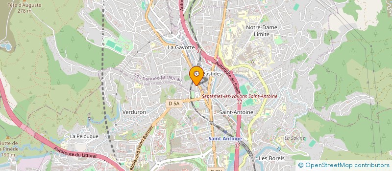 localisation de l'entreprise MONSIEUR ZIADI TAYEB à LES PENNES-MIRABEAU