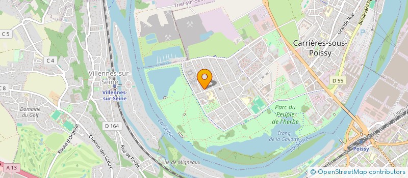 localisation de l'entreprise MONSIEUR ZIAID GHEZAL  CARRIERES-SOUS-POISSY