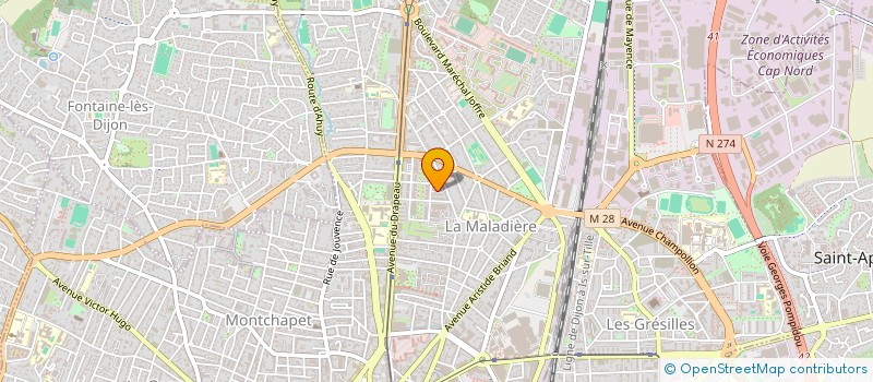 localisation de l'entreprise MONSIEUR ZIANE DRICI à DIJON