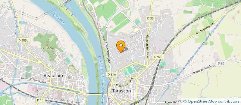 localisation de l'entreprise MONSIEUR ZIANI LAHRACHE  TARASCON