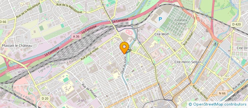 localisation de l'entreprise MONSIEUR ZIAURAHMAN NIAZAI  MULHOUSE