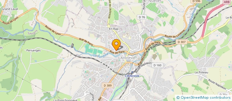 localisation de l'entreprise MONSIEUR ZIBER MOUKHTAR AHMAT  L'ARBRESLE