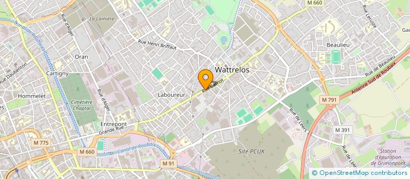 localisation de l'entreprise MONSIEUR ZIDANE CHOUIA  WATTRELOS