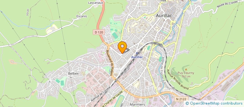 localisation de l'entreprise MONSIEUR ZIE COULIBALY à AURILLAC